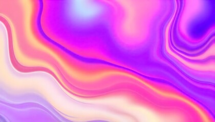 Naklejka premium Holo gradient of purple and blue, Swirling, Render 3D surface and iridescent colors. reminiscent of a cosmic nebula