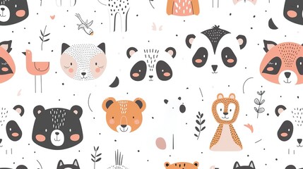 animal pattern seamless wallpaper