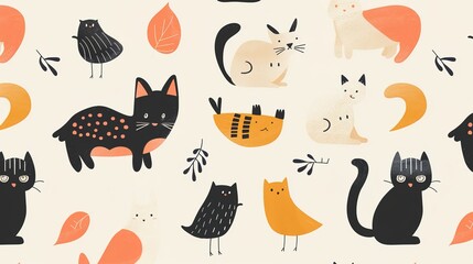 animal pattern seamless wallpaper
