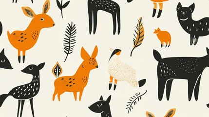 animal pattern seamless wallpaper