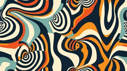 Fototapeta premium Optical illusion pattern wallpaper