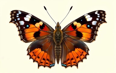 Close-up of a Painted Lady Butterfly (Vanessa cardui)