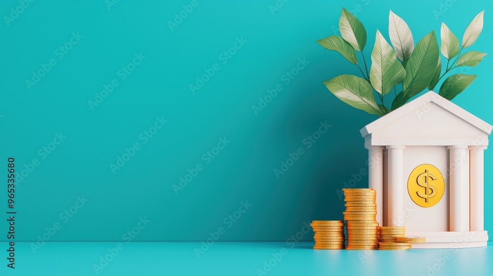 Poster secure payment gateway digital money transfer concept with copy space, selective focus in