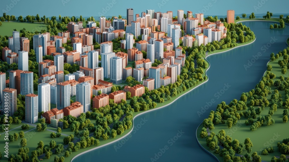 Poster Futuristic Simulation of Digital Twin City with Real-time Data Visualization for Urban Planning in