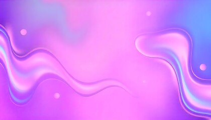 Obraz premium Swirling, Render 3D surface and iridescent colors of purple and blue, Holo gradient. reminiscent of a cosmic nebula