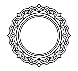 modern frame on white