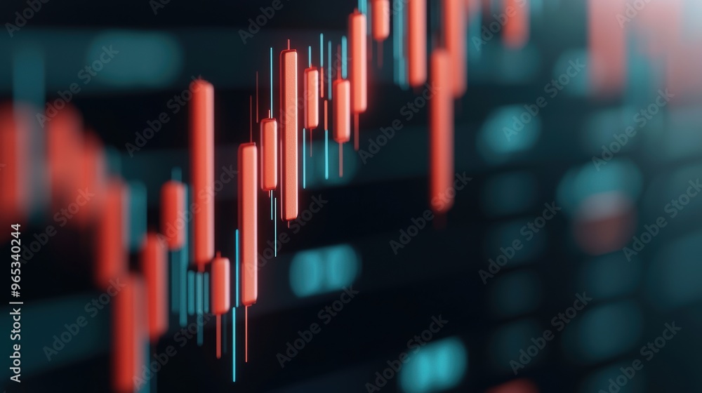 Poster futuristic investment planner hologram currency analysis - advanced tech interface in sleek setting 