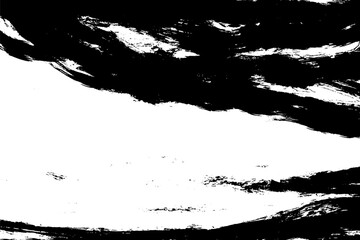 黒色の筆で描いたようなラインの和風の背景イラスト