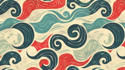 Retro wave pattern wallpaper