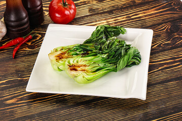 Asian grilled Pak Choy salad