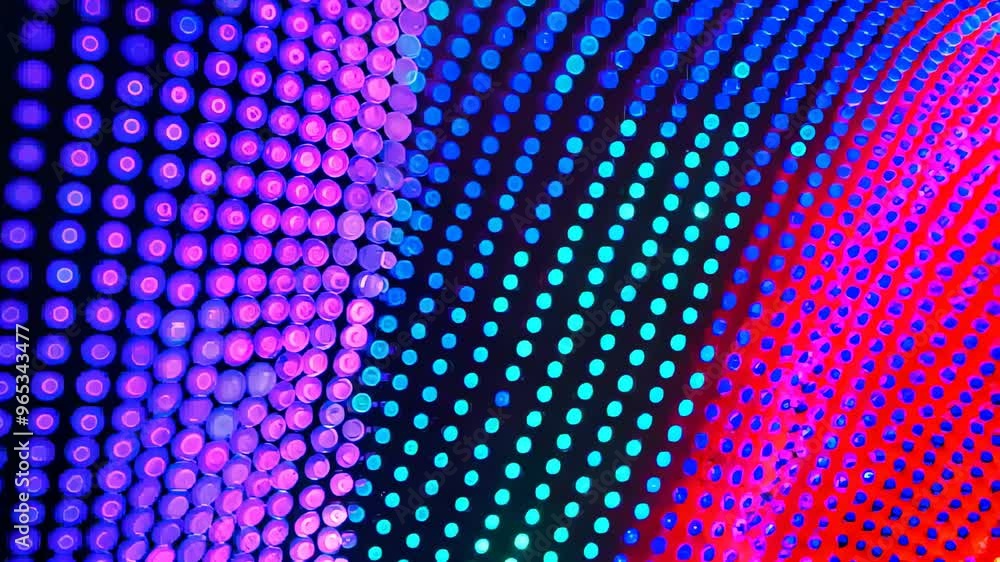 Poster vibrant abstract background featuring colorful dots arranged in a wave pattern