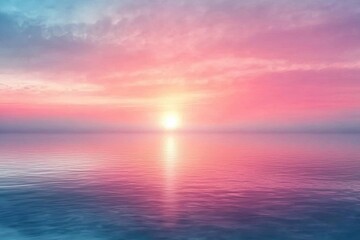 Fototapeta premium Peaceful Morning Reflections on a Serene Lake Generative AI