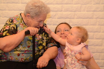 Multi-generational family. Generational relationships