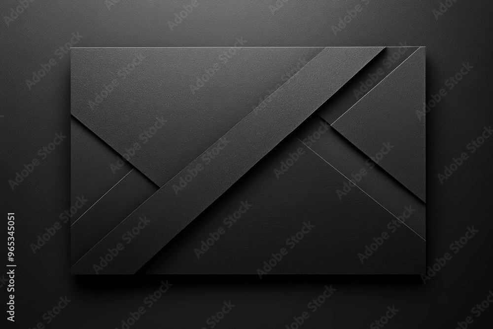 Aufkleber stylish minimalist paper card design with geometric patterns generative ai