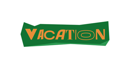 Vacation Decorative Magazine Collage Style