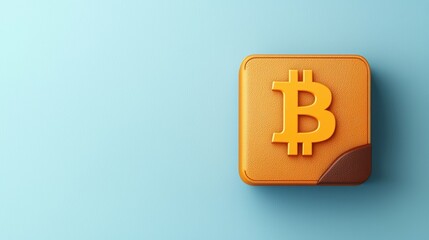 Obraz premium Illuminated Cryptocurrency Wallet in Digital Finance Concept with Copy Space and Selective Focus -