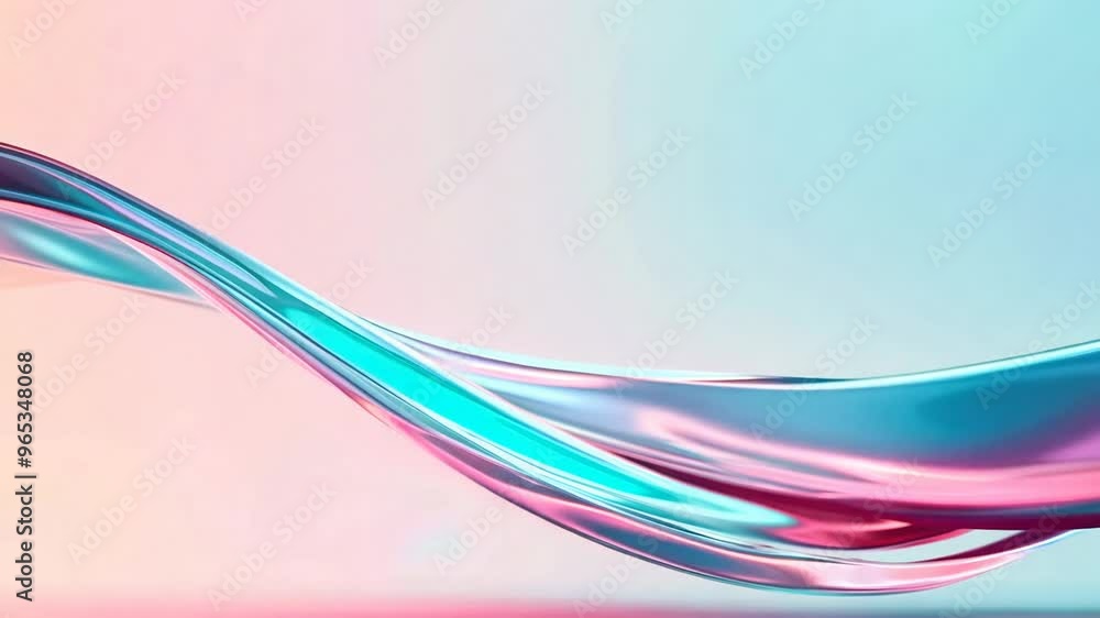Poster a vibrant wave of flowing colors creates a dynamic and soothing abstract background