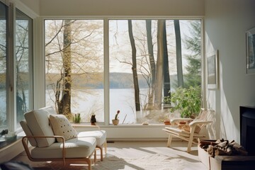 Window room architecture furniture.