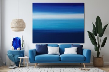 Deep Blue Gradient Canvas for Creative Occasions and Gifts
