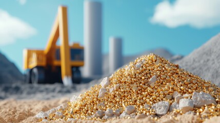 Illuminating the Digital Wealth: Holographic Gold Mine Extraction in Futuristic Finance