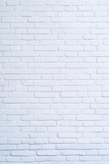 White Brick Wall with Minimalist Texture for Background or Design
