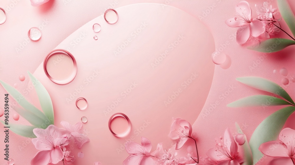 Fototapete elegant background with a soft gradient and subtle textures, perfect for displaying cosmetics and ad