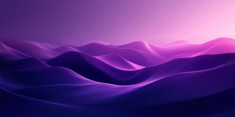 Obraz premium Abstract Purple and Blue Wavy Landscape
