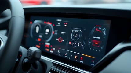 Car Dashboard with Connectivity for Hands free Calls and Music Streaming