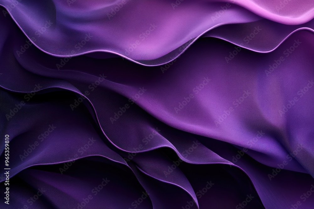 Poster abstract draped purple fabric with subtle gradient and texture