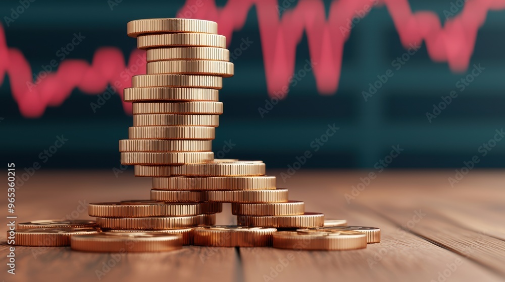 Poster global energy crisis: oil price surge graph with selective focus and copy space for text in quality
