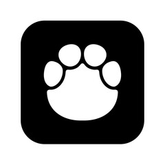 Elephant Paw Silhouette. Vector image