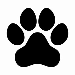 Dog Paw Silhouette. Design image