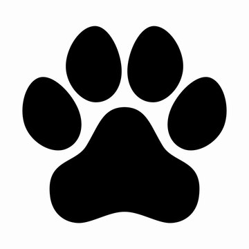 recommend clip art: Dog Paw Silhouette. Design image