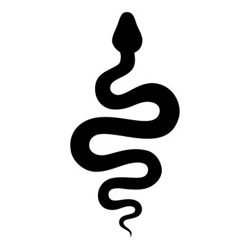 Snake logo animal silhouette image