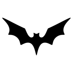 Bat silhouette icon. Animal image