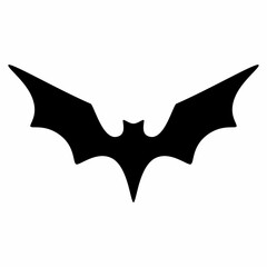 Bat silhouette icon. Animal image