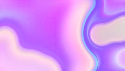 Obraz premium Holo abstract 3D shapes gradient swirling, iridescent liquid with hues of pink, purple, and blue.