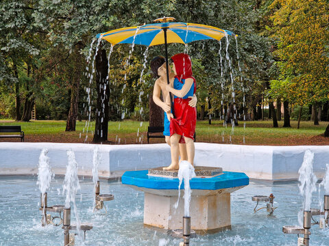 Park zdrojowy in Ciechocinek, Poland.