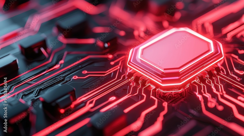 Aufkleber futuristic energy consumption patterns analysis - holographic graphs with neon design and copy space