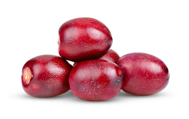 red date palm isolated on transparent png