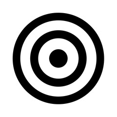 Target icons silhouette. Vector image