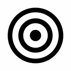 Target icons silhouette. Flat image