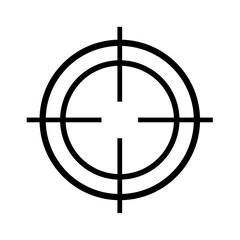 Target icons silhouette. Vector image