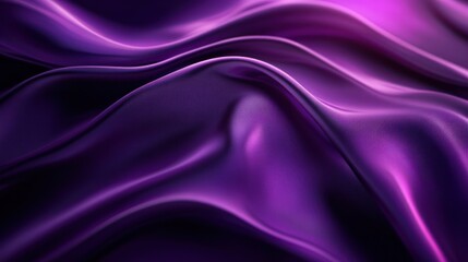 Obraz premium Abstract Purple Fabric with Soft, Wavy Folds