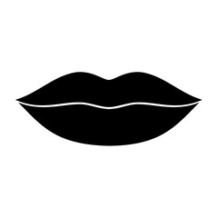 Female lips icon. Vector image