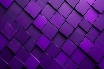 Obraz premium Abstract pattern of purple squares creating a textured background.