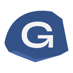 Letter G Decorative Magazine Collage Style