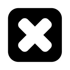 Obraz premium Cross math icon vector image