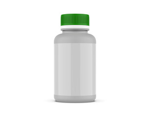 supplement bottle for mockup with white background