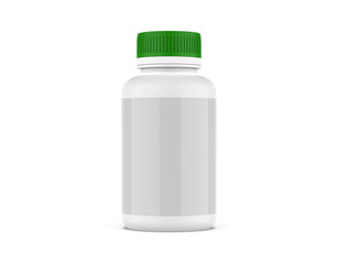 supplement bottle for mockup with white background
